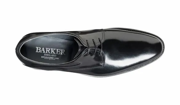 Barker Shoes Wickham 8211 Black HiShine Derby Black Hishine Derby Mens