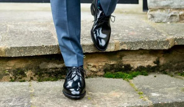 Barker Shoes Wickham 8211 Black HiShine Derby Black Hishine Derby Mens