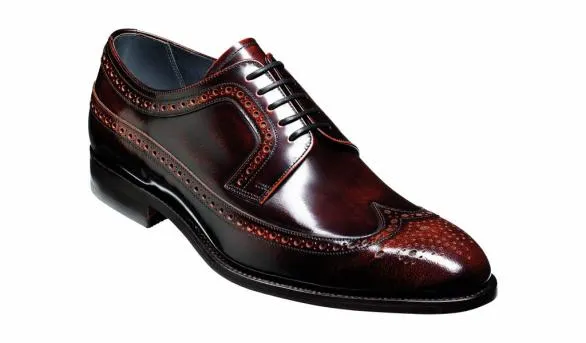 Barker Shoes Woodbridge 8211 Brandy HiShine Derby Brandy Hishine Derby Mens