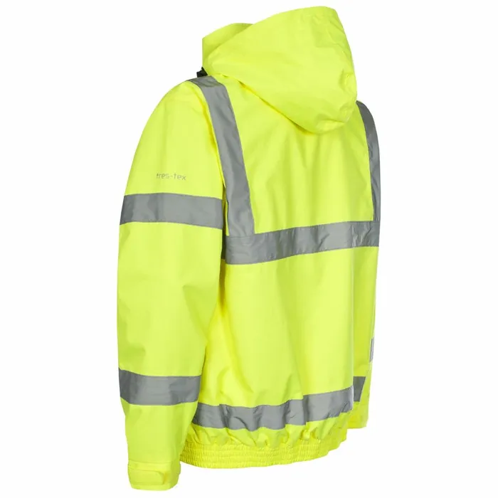 Beckett Unisex HiVis Waterproof Jacket Yellow Men Trespass Waterproof Jackets Beckett Unisex HiVis Waterproof Jacket Yellow Men Trespass Waterproof Jackets