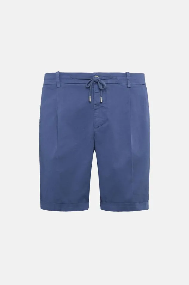 Bermuda Men Boggi Milano Stretch Cotton Summer Bermuda Shorts Airblue