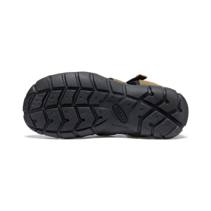 Big Kids039 Seacamp II CNX Dark OliveGold Flame Sandal Kids KEEN Water Big Kids039 Seacamp II CNX Dark OliveGold Flame Sandal Kids KEEN Water