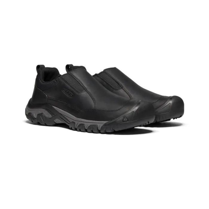 Black Leather SlipOn039s 8211 Targhee III Men KEEN Shoes Black Leather SlipOn039s 8211 Targhee III Men KEEN Shoes
