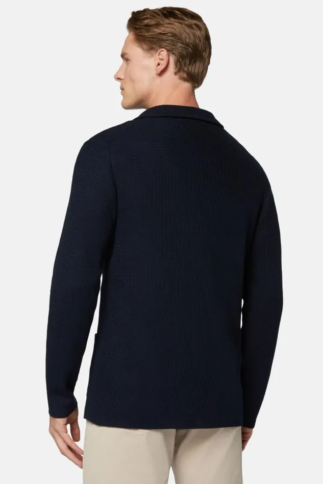 Blazers Men Boggi Milano Navy Cotton Crepe Knit DoubleBreasted Jacket Navy Blue Blazers Men Boggi Milano Navy Cotton Crepe Knit DoubleBreasted Jacket Navy Blue