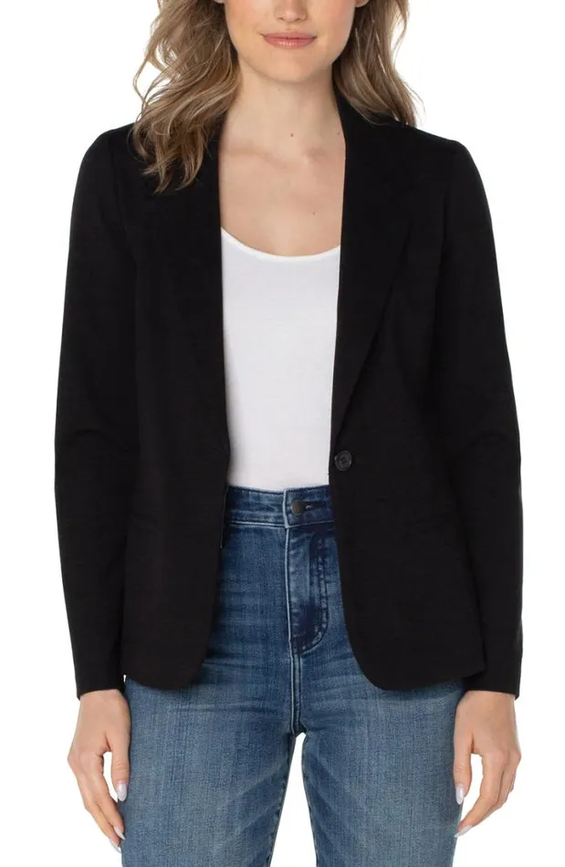 BLAZERS Women Liverpool Los Angeles FITTED BLAZER SUPER STRETCH PONTE Black