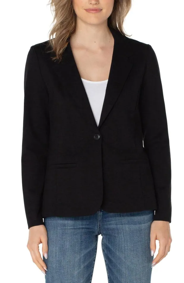 BLAZERS Women Liverpool Los Angeles FITTED BLAZER SUPER STRETCH PONTE Black