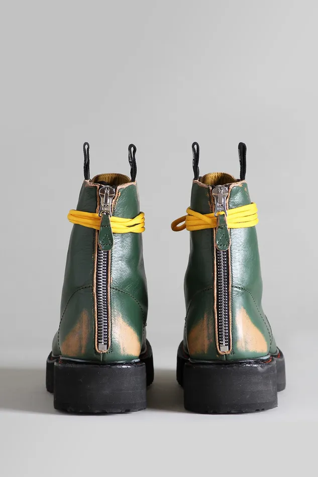 Boots R13 Women Single Stack Boot 8211 Hunter Green Remove Boots R13 Women Single Stack Boot 8211 Hunter Green Remove