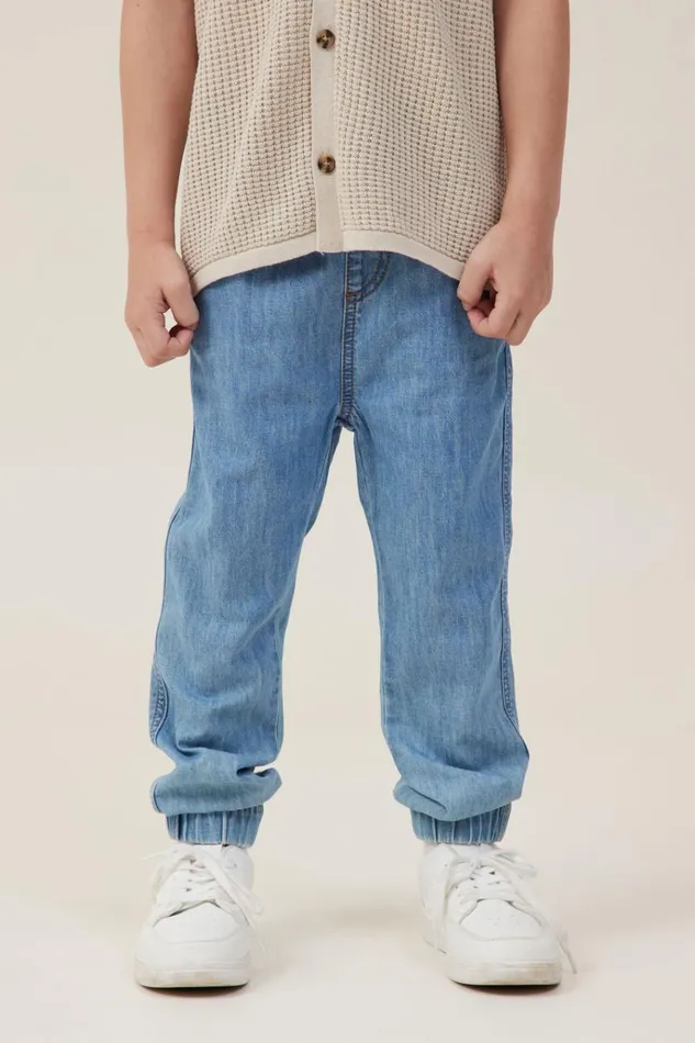 Boys Pants and Jeans Cotton On Will Cuffed Pant Byron Mid Blue