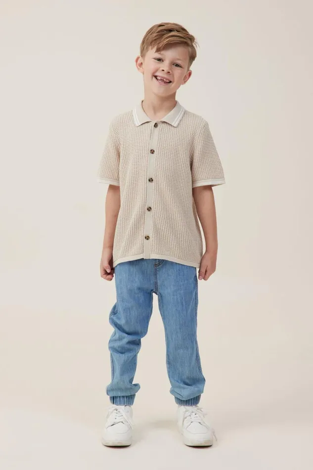 Boys Pants and Jeans Cotton On Will Cuffed Pant Byron Mid Blue Boys Pants and Jeans Cotton On Will Cuffed Pant Byron Mid Blue