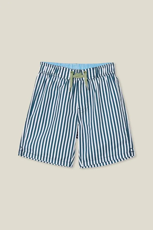 Boys Shorts Cotton On Bobby Board Short Stargazerwhite Vertical Stripe