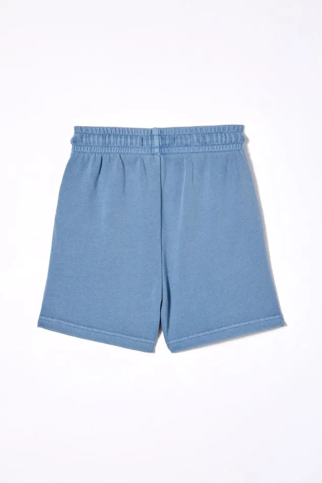 Boys Shorts Cotton On Henry Slouch Short Dusty Blue Garment Dye