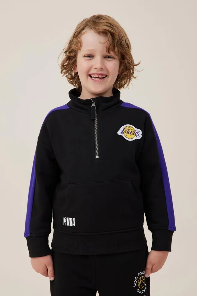 Boys Sweatshirts and Sweatpants Cotton On License Alfie Fleece Pullover Lcn Nba Blacklakers Badge Boys Sweatshirts and Sweatpants Cotton On License Alfie Fleece Pullover Lcn Nba Blacklakers Badge