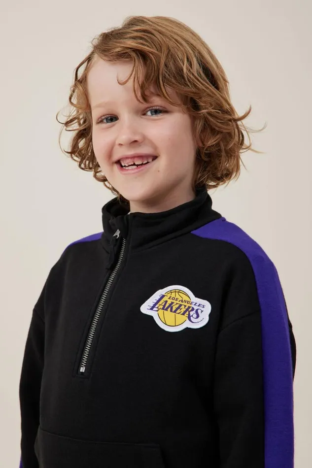 Boys Sweatshirts and Sweatpants Cotton On License Alfie Fleece Pullover Lcn Nba Blacklakers Badge Boys Sweatshirts and Sweatpants Cotton On License Alfie Fleece Pullover Lcn Nba Blacklakers Badge