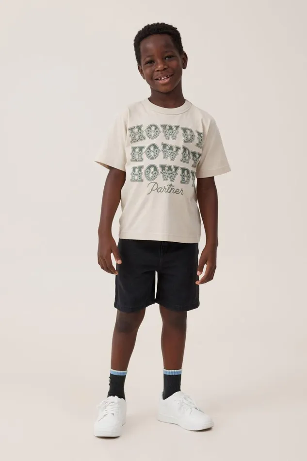 Boys Tops and TShirts Cotton On Jonny Short Sleeve Print Tee Rainy Dayhowdy Howdy Howdy Boys Tops and TShirts Cotton On Jonny Short Sleeve Print Tee Rainy Dayhowdy Howdy Howdy