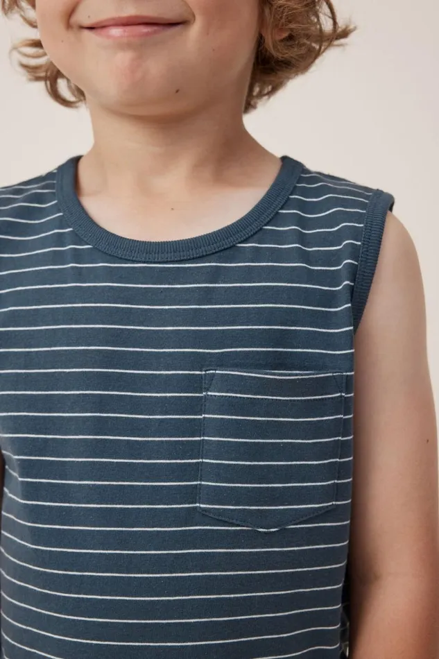 Boys Tops and TShirts Cotton On The Essential Tank Stargazervanilla Stripe Boys Tops and TShirts Cotton On The Essential Tank Stargazervanilla Stripe