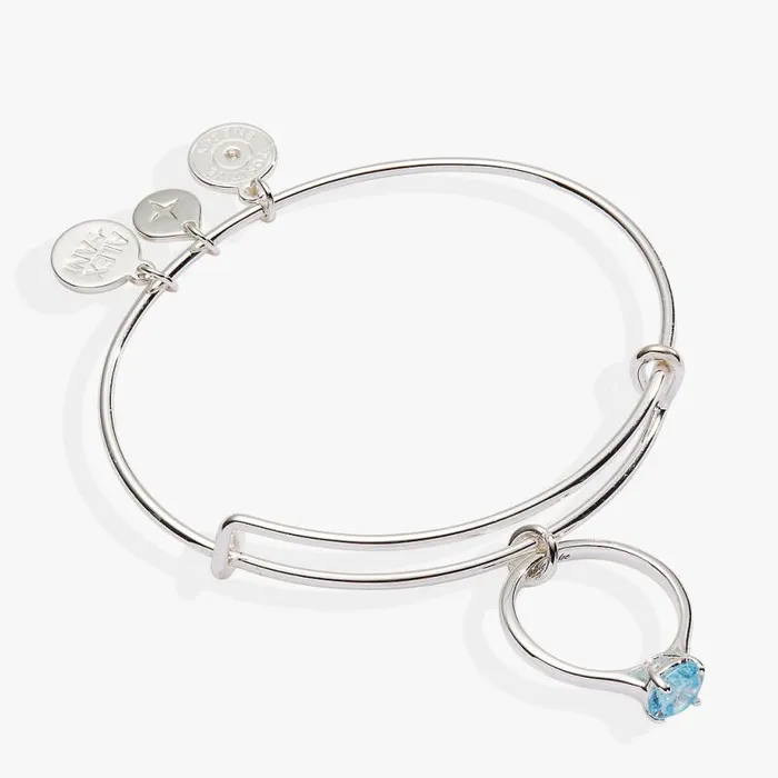 Bracelets Women Alex And Ani BrideToBe Bangle Silver
