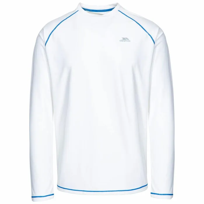 Burrows Quick Dry Long Sleeve Active Tshirt White Men Trespass Gym and Sports Tops Burrows Quick Dry Long Sleeve Active Tshirt White Men Trespass Gym and Sports Tops