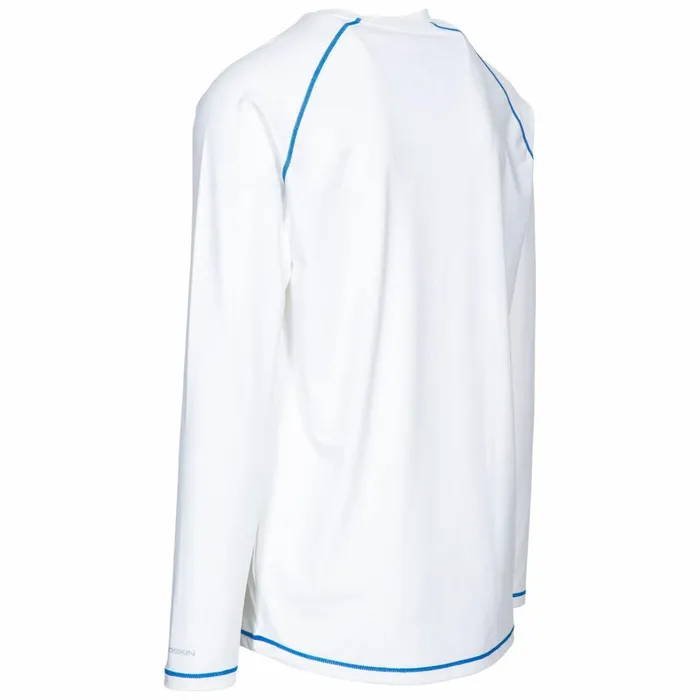 Burrows Quick Dry Long Sleeve Active Tshirt White Men Trespass Gym and Sports Tops Burrows Quick Dry Long Sleeve Active Tshirt White Men Trespass Gym and Sports Tops
