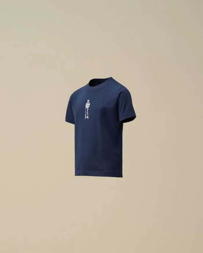 CP Company Clothing 23 U16 Cotton Jersey 301 British Sailor Logo TShirt Estate Blue 8211 Kids CP Company Clothing 23 U16 Cotton Jersey 301 British Sailor Logo TShirt Estate Blue 8211 Kids