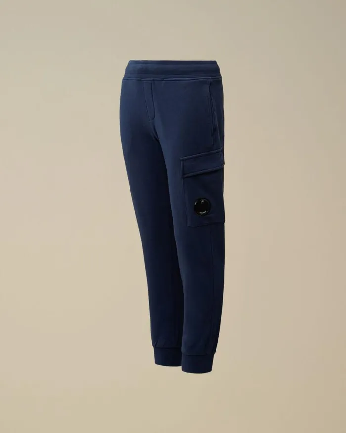 CP Company Clothing 48 U16 Diagonal Fleece Lens Sweatpants Estate Blue 8211 Kids CP Company Clothing 48 U16 Diagonal Fleece Lens Sweatpants Estate Blue 8211 Kids