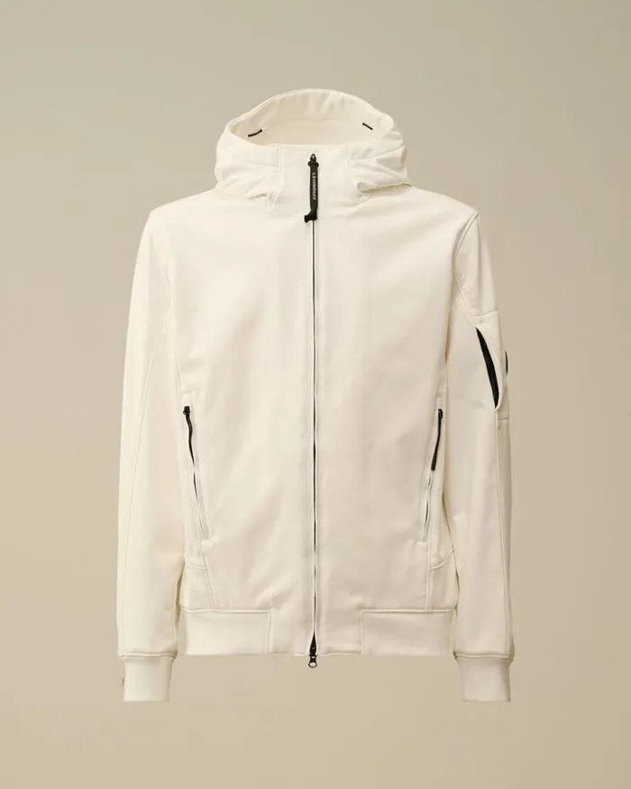 CP Company Jacket and Coats CP ShellR Hooded Jacket Gauze White 8211 Man