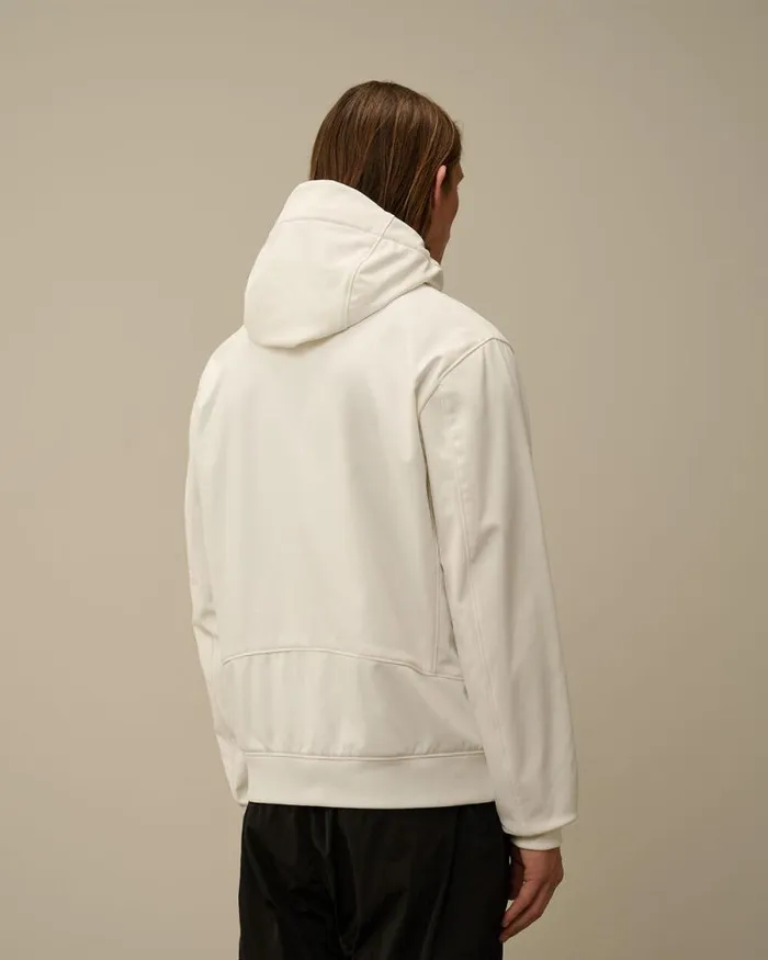 CP Company Jacket and Coats CP ShellR Hooded Jacket Gauze White 8211 Man