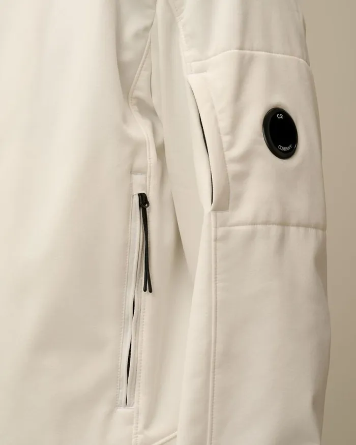 CP Company Jacket and Coats CP ShellR Hooded Jacket Gauze White 8211 Man