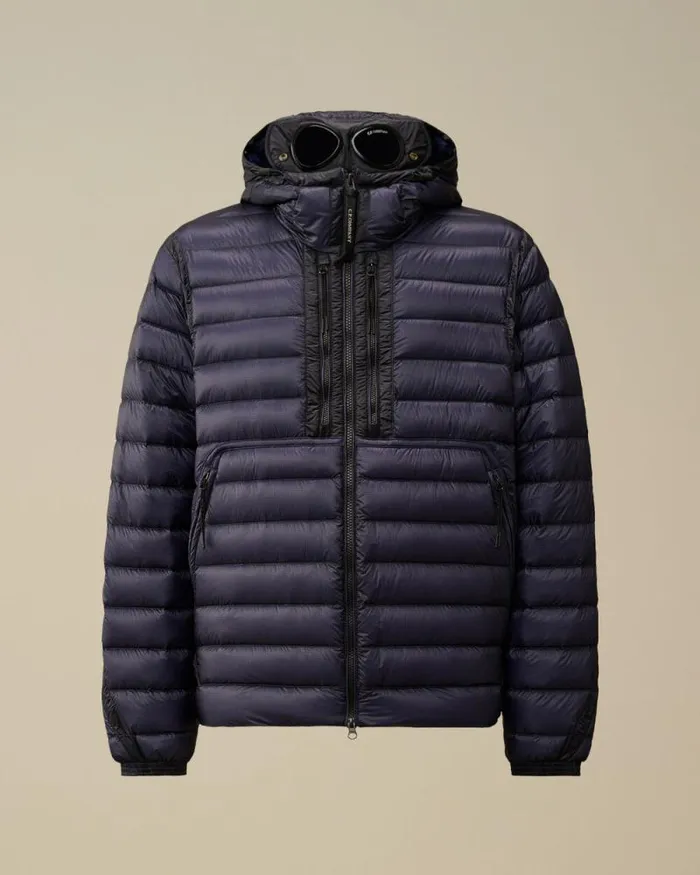 CP Company Jacket and Coats DD Shell Goggle Down Jacket Estate Blue 8211 Man
