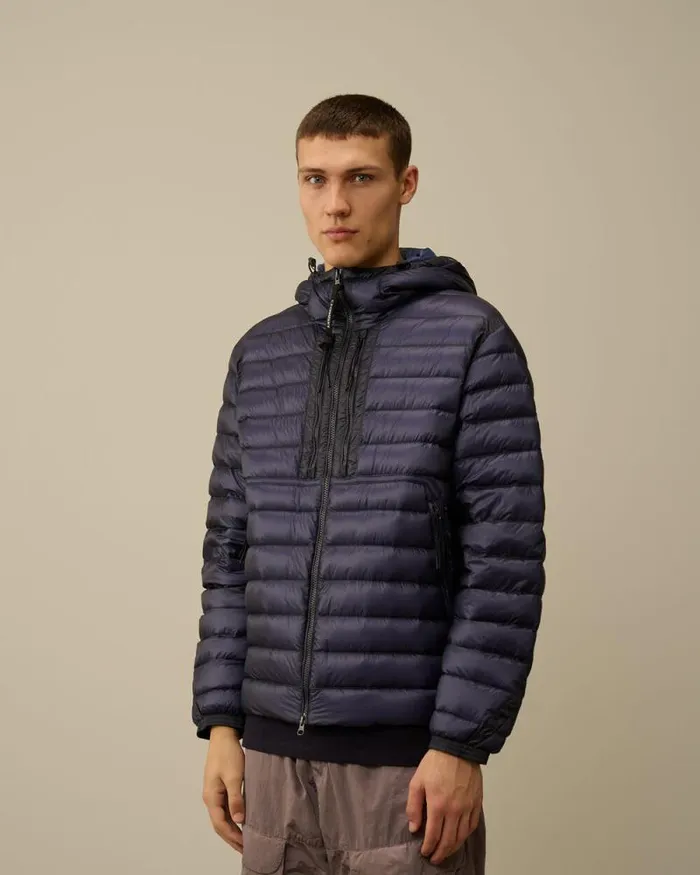 CP Company Jacket and Coats DD Shell Goggle Down Jacket Estate Blue 8211 Man