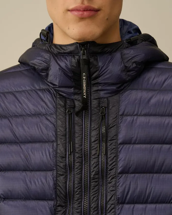 CP Company Jacket and Coats DD Shell Goggle Down Jacket Estate Blue 8211 Man