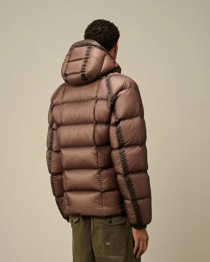 CP Company Jacket and Coats DD Shell Hooded Medium Down Jacket Purple Dove 8211 Man