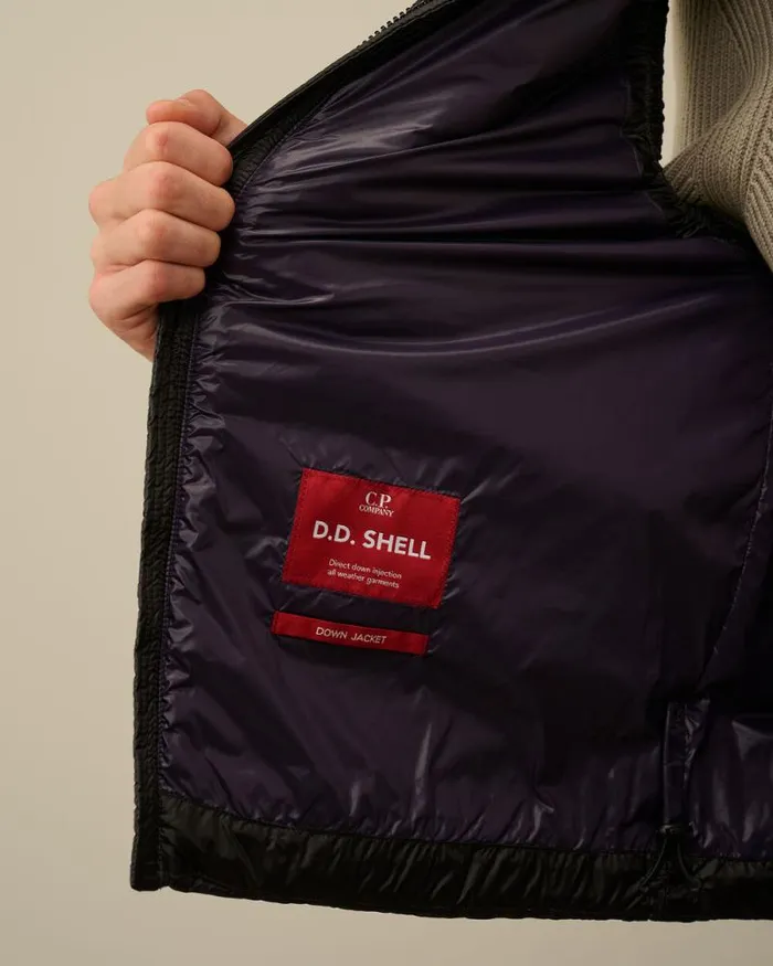 CP Company Jacket and Coats DD Shell Lens Down Vest Nightshade Purple 8211 Man