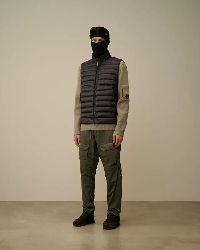 CP Company Jacket and Coats DD Shell Lens Down Vest Nightshade Purple 8211 Man