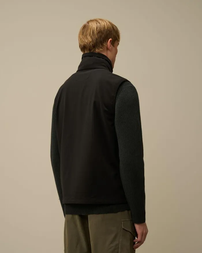 CP Company Jacket and Coats GD Shell Mixed Lens Vest Black 8211 Man