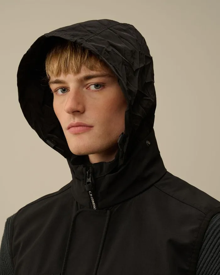 CP Company Jacket and Coats GD Shell Mixed Lens Vest Black 8211 Man