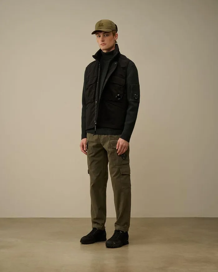 CP Company Jacket and Coats GD Shell Mixed Lens Vest Black 8211 Man