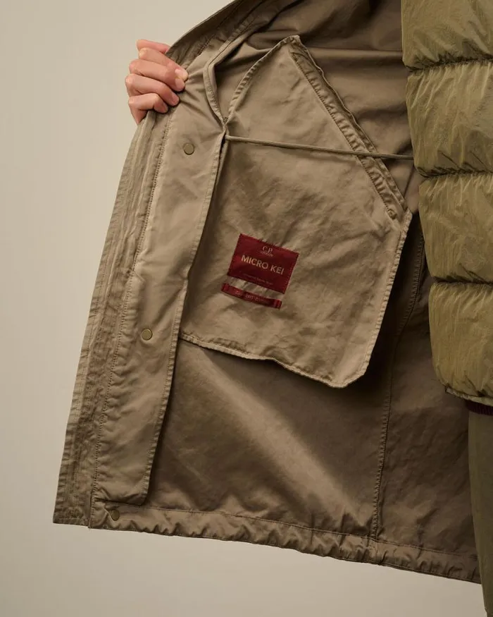 CP Company Jacket and Coats Micro Kei Explorer Parka Walnut Beige 8211 Man