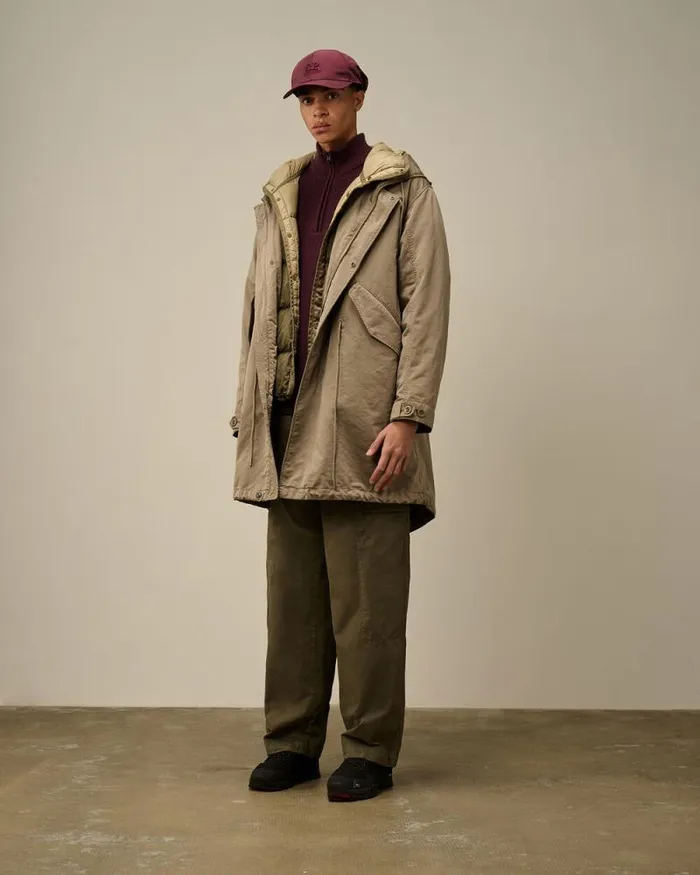 CP Company Jacket and Coats Micro Kei Explorer Parka Walnut Beige 8211 Man