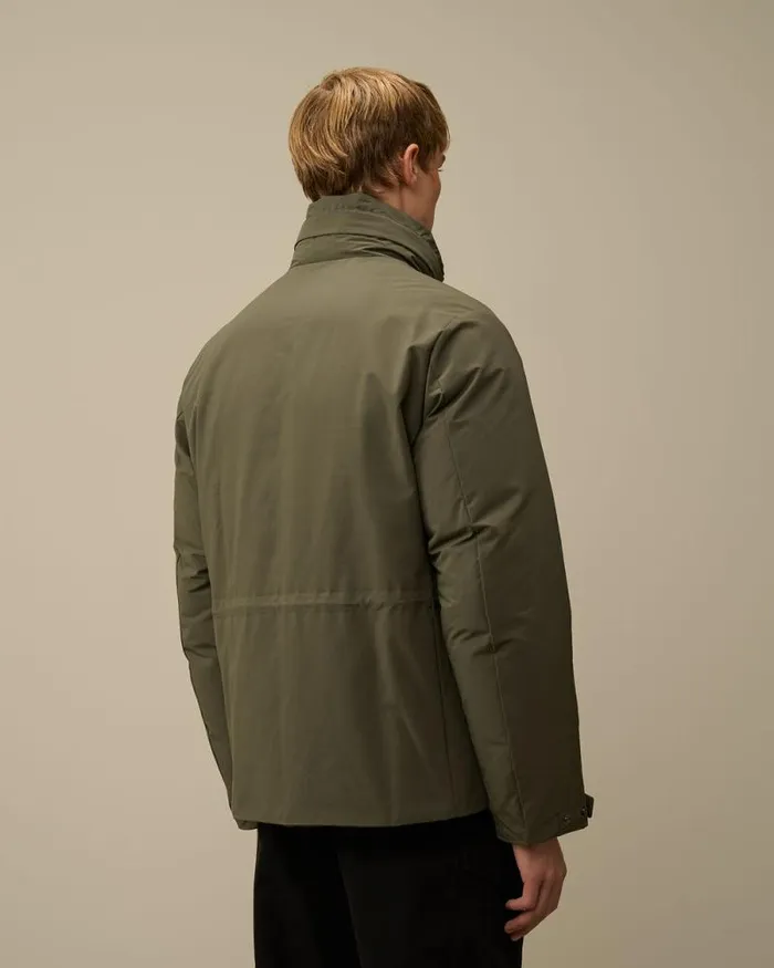 CP Company Jacket and Coats MicroM R Down Field Jacket Grape Leaf Green 8211 Man