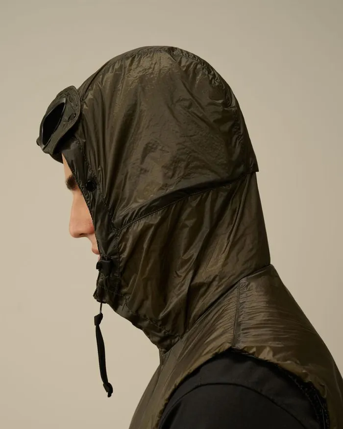 CP Company Jacket and Coats Nada Shell Goggle Vest Grape Leaf Green 8211 Man