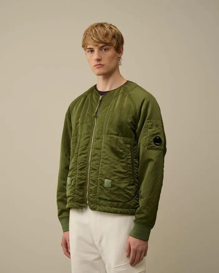 CP Company Jacket and Coats Nylon B Lined Bomber Jacket Cypress Green 8211 Man