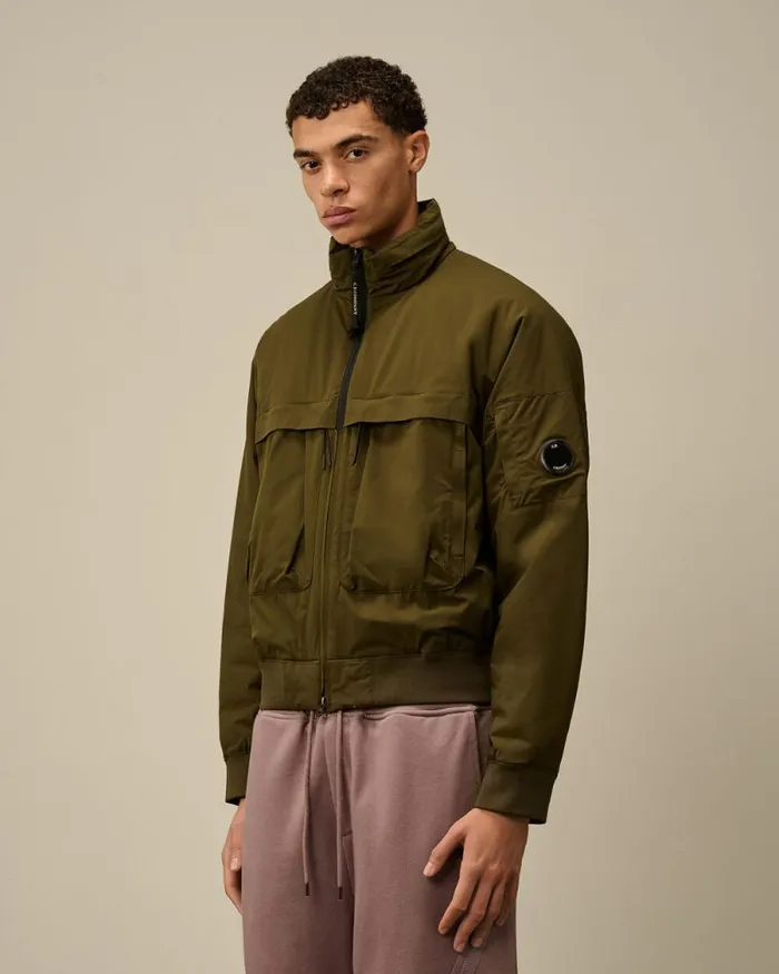CP Company Jacket and Coats ProTek Bomber Padded Jacket Ivy Green 8211 Man