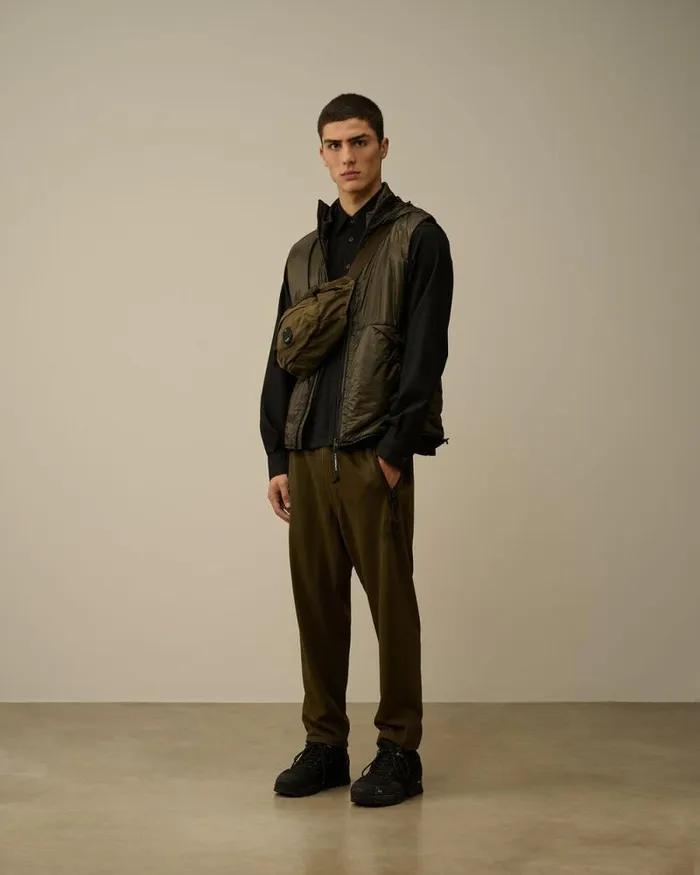 CP Company Shirt Wool Gabardine Shirt Black 8211 Man