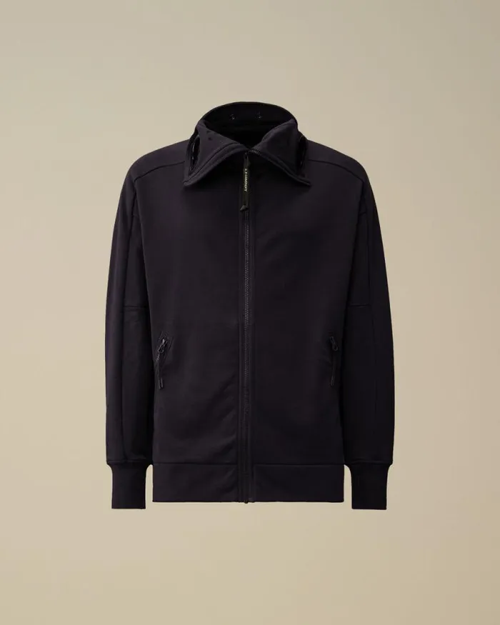 CP Company Sweatshirts Diagonal Raised Fleece Explorer Zipped Hooded Sweatshirt Total Eclipse Blue 8211 Man CP Company Sweatshirts Diagonal Raised Fleece Explorer Zipped Hooded Sweatshirt Total Eclipse Blue 8211 Man
