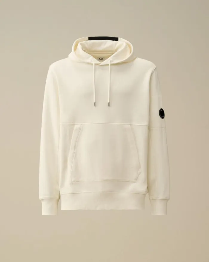 CP Company Sweatshirts Diagonal Raised Fleece Lens Hooded Sweatshirt Gauze White 8211 Man CP Company Sweatshirts Diagonal Raised Fleece Lens Hooded Sweatshirt Gauze White 8211 Man