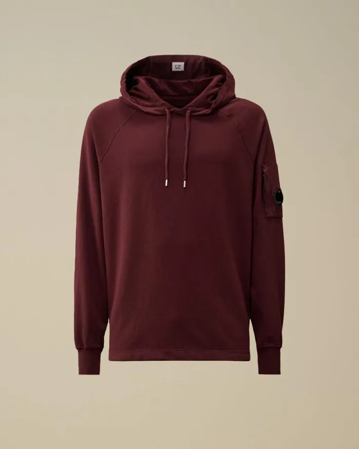 CP Company Sweatshirts Light Fleece Hooded Sweatshirt Potent Purple 8211 Man