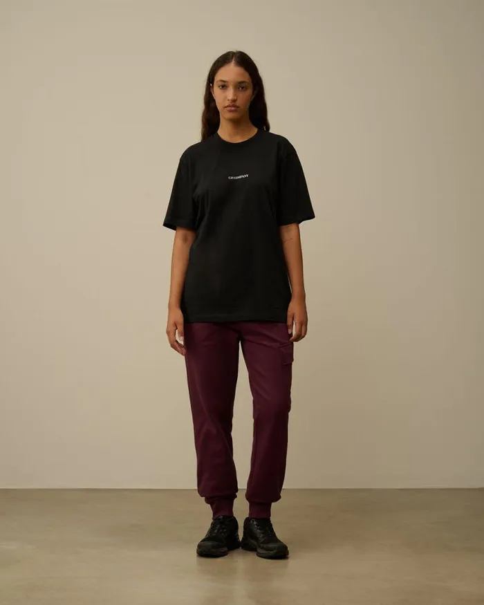 CP Company Tshirts and Polo 301 Jersey Printed Logo TShirt Black 8211 Man