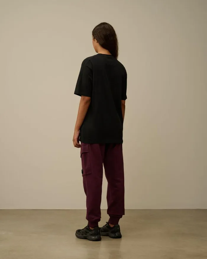 CP Company Tshirts and Polo 301 Jersey Printed Logo TShirt Black 8211 Man