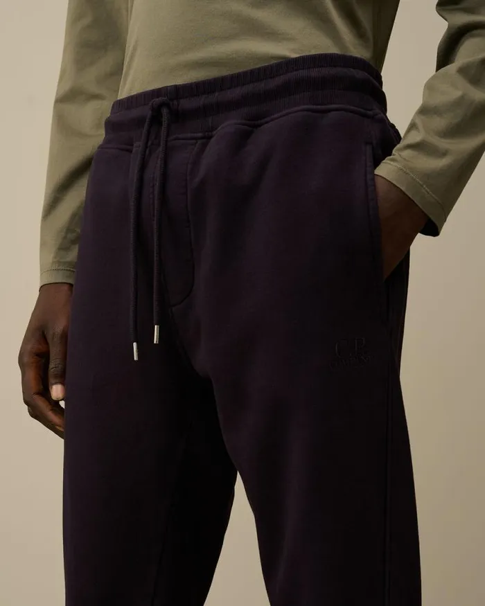 CP Company Tracksuits and Shorts Brushed And Emerized Diagonal Fleece Cargo Sweatpants Nightshade Purple 8211 Man