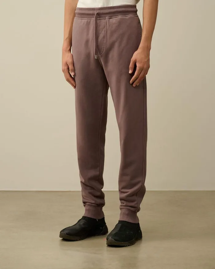 CP Company Tracksuits and Shorts Brushed And Emerized Diagonal Fleece Cargo Sweatpants Purple Dove 8211 Man